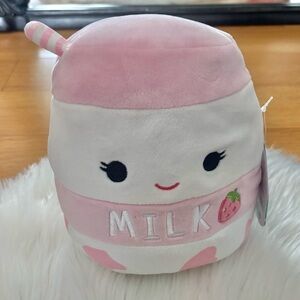 Squishmallows Amelie the Strawberry Milk Plush 8 inch